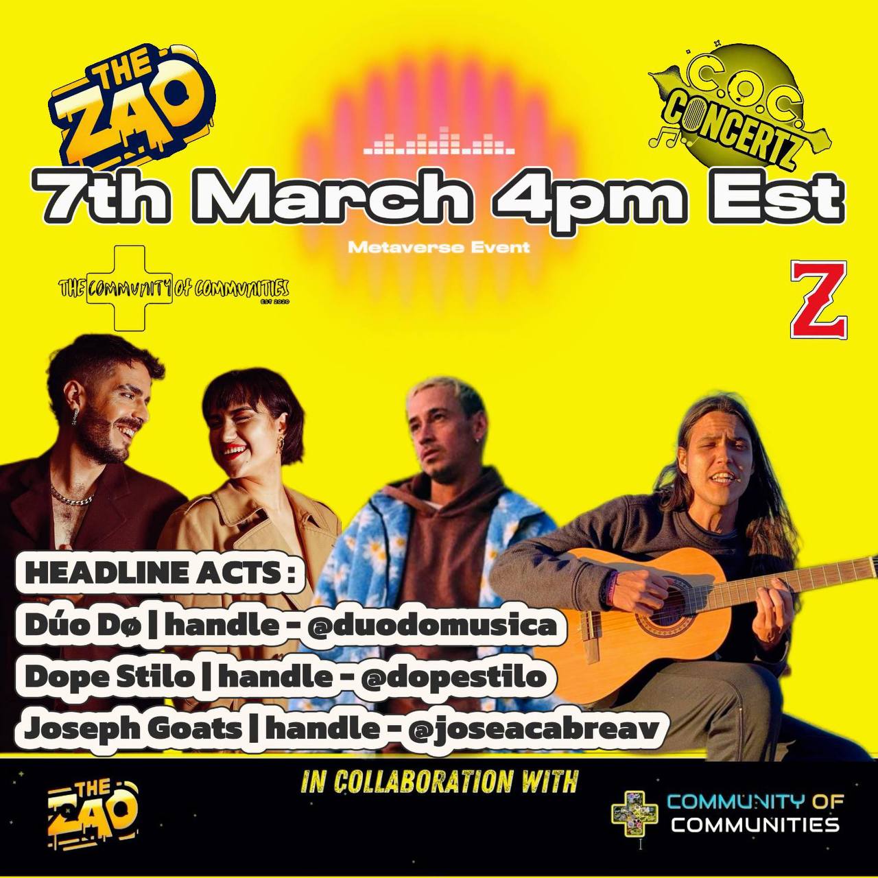+COC Concertz #3 flyer